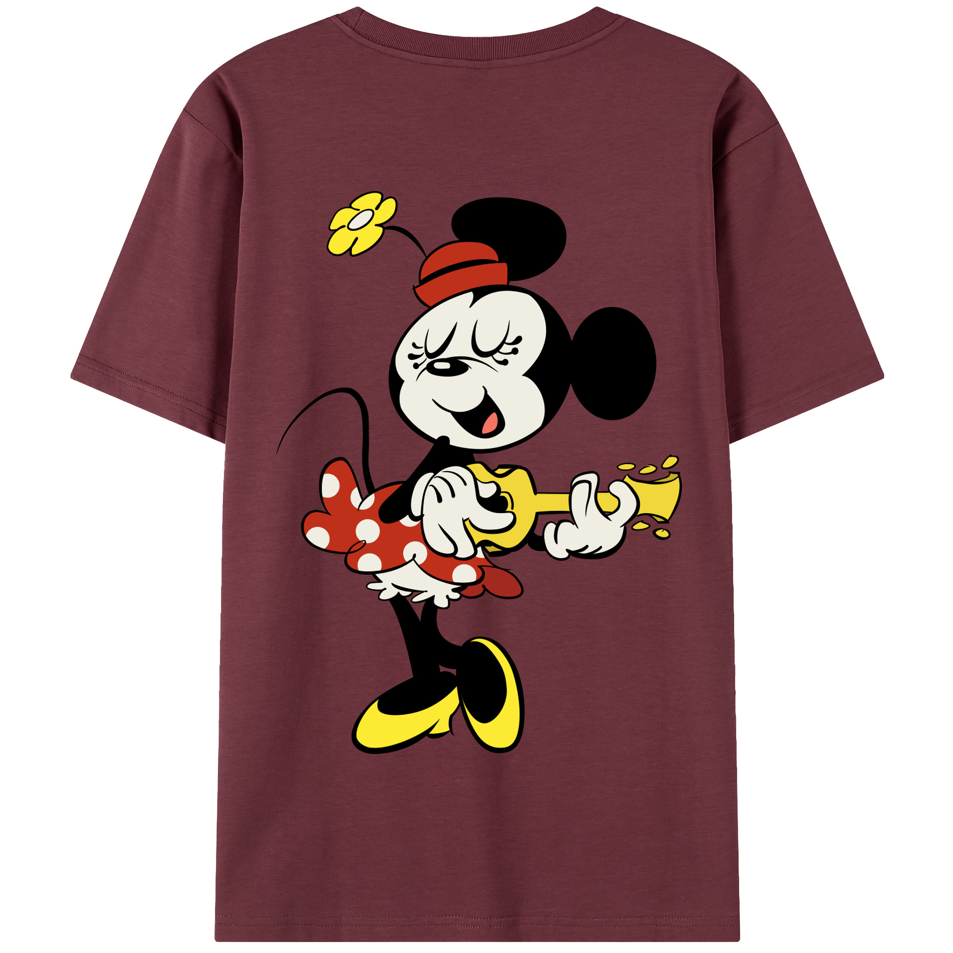 （画像用） ミッキーマウス Mickey Mouse 綿100％半袖Tシャツ（背面プリント）